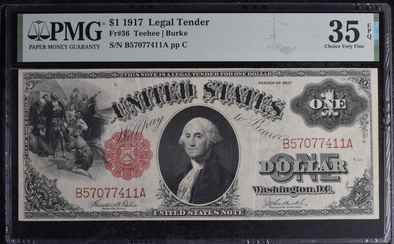 FR 36 1917 $1 Legal Tender