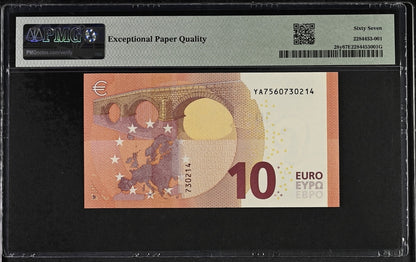 Greece P# 28y 2014 European Union / Greece 10 Euro PMG 67 EPQ