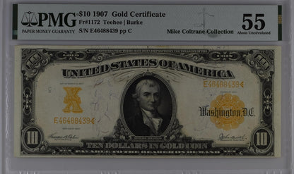FR 1172 1907 $10 Gold Certificate