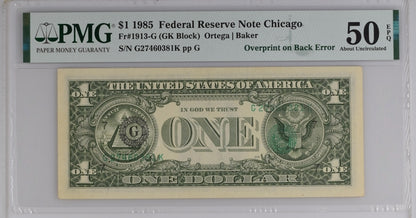 FR 1913-G 1985 $1 Federal Reserve Note Chicago