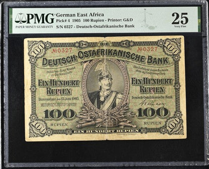 Germany P# 4 1905 German East Africa 100 Rupien
