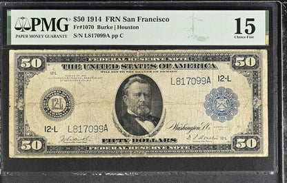 FR 1070 1914 $50 FRN San Francisco