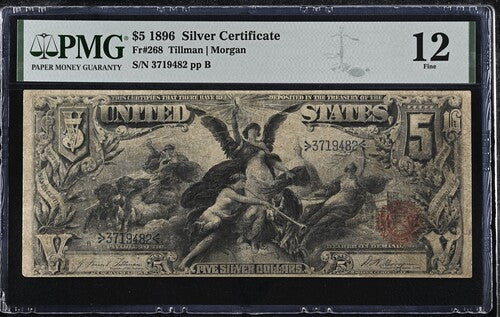 FR 268 1896 $5 Silver Certificate