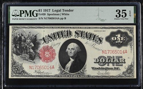 FR 39 1917 $1 Legal Tender