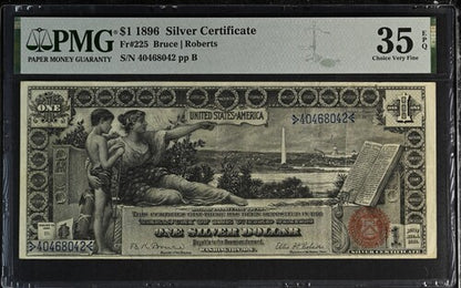 FR 225 1896 $1 Silver Certificate