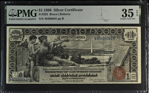 FR 225 1896 $1 Silver Certificate