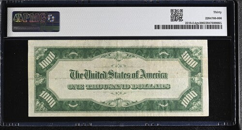 FR 2210-Edgs 1928 $1,000 Federal Reserve Note Richmond