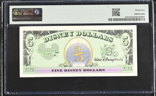 FR DIS48 1997 $5 Disney Dollar Disney Dollars