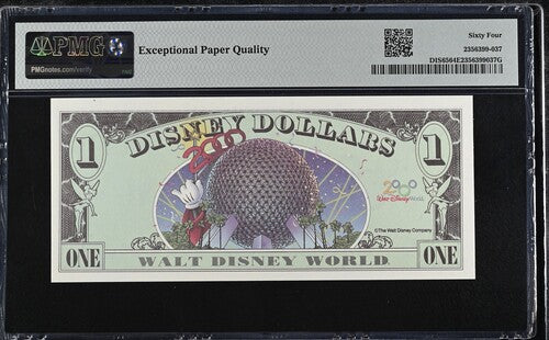 FR DIS65 $1 Disney Dollar 2000 Disney Dollars