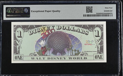 FR DIS65 $1 Disney Dollar 2000 Disney Dollars