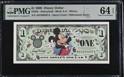 FR DIS65 $1 Disney Dollar 2000 Disney Dollars