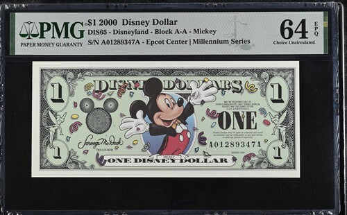 FR DIS65 $1 Disney Dollar 2000 Disney Dollars
