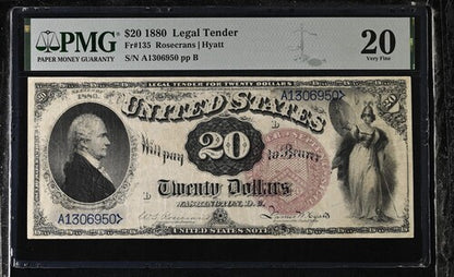 FR 135 1880 $20 Legal Tender