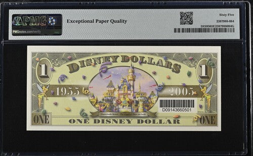 FR DIS95 $1 Disney Dollar 2005 Disney Dollars