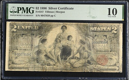 FR 247 1896 $2 Silver Certificate