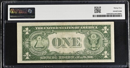 FR 1609 1935A $1 Experimental (R) Silver Certificate