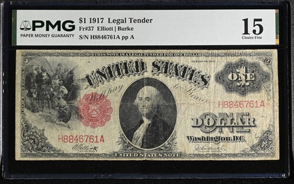 FR 37 1917 $1 Legal Tender