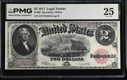 FR 60 1917 $2 Legal Tender