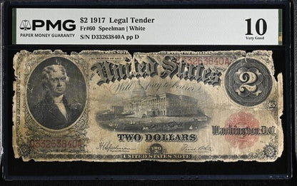FR 60 1917 $2 Legal Tender