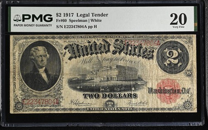 FR 60 1917 $2 Legal Tender