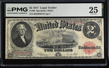 FR 60 1917 $2 Legal Tender