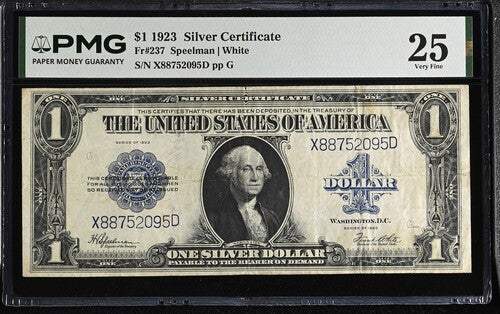 FR 237 1923 $1 Silver Certificate
