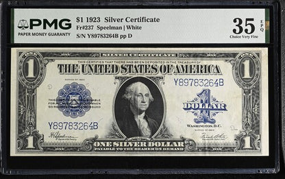 FR 237 1923 $1 Silver Certificate