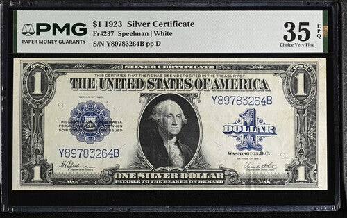 FR 237 1923 $1 Silver Certificate
