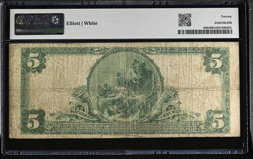 FR 608 1902 $5 The Old Town NB Baltimore Maryland Plain Back National Bank Notes