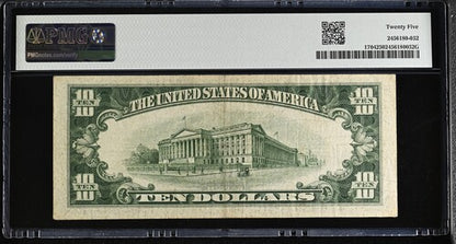 FR 1704 1934C $10 Silver Certificate
