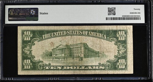 FR 2309 1934A $10 N. Africa - WWII Emergency Issue