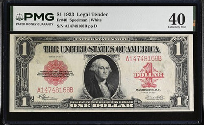 FR 40 1923 $1 Legal Tender