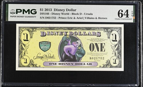 FR DIS166 $1 Disney Dollar 2013 Disney Dollars