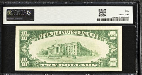 FR 2400 1928 $10 Gold Certificate