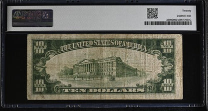 FR 2309 1934A $10 North Africa WWII Emergency Issue
