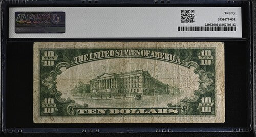 FR 2309 1934A $10 North Africa WWII Emergency Issue