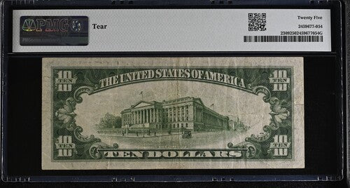 FR 2309 1934A $10 North Africa WWII Emergency Issue