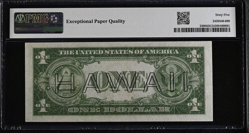 FR 2300 1935A $1 Hawaii WWII Emergency Issue
