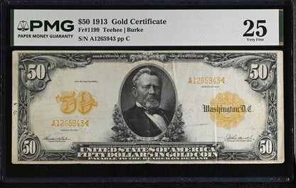 FR 1199 1913 $50 Gold Certificate