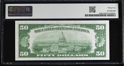 FR 2100-D 1928 $50 Federal Reserve Note Cleveland "Numerical 4"