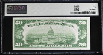 FR 2100-C 1928 $50 Federal Reserve Note Philadelphia "Numerical 3"