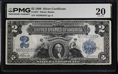 FR 257 1899 $2 Silver Certificate