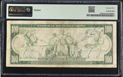 FR 1096 1914 $100 Federal Reserve Note Cleveland