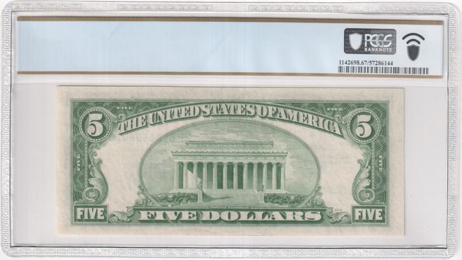 FR 1655 1953 $5 Silver Certificate