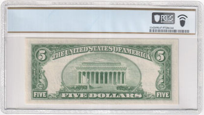FR 1655 1953 $5 Silver Certificate