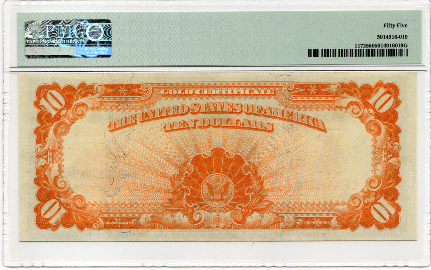 FR 1172 1907 $10 Gold Certificate
