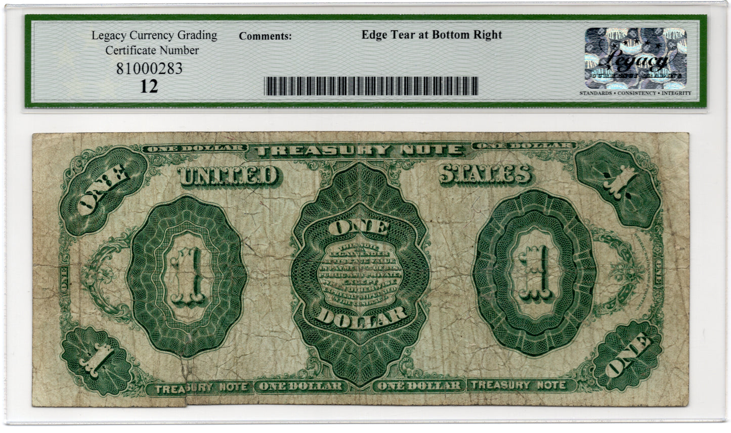 FR 351 1891 $1 Treasury Note