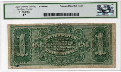 FR 217 1886 $1 Silver Certificate