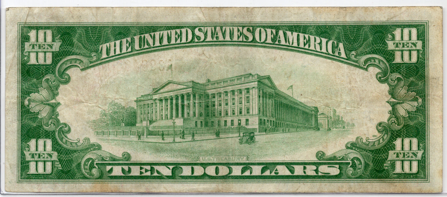 FR 2400 1928 $10 Gold Certificate