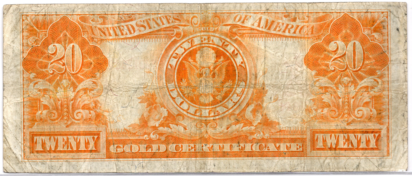 FR 1187 1922 $20 Gold Certificate